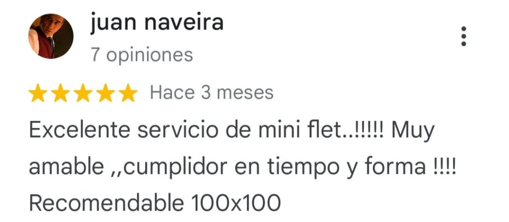 Reseñas fletes